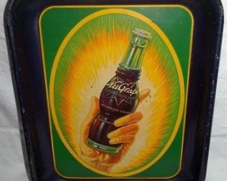 NuGrape Tin Advertising Tray