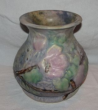 Weller Pottery Silvertone Vase