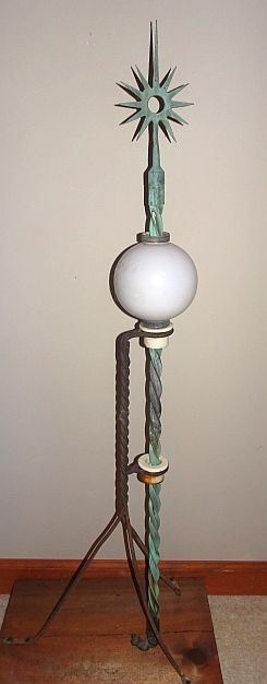 Weathervane Lightning Rod W/ Ball