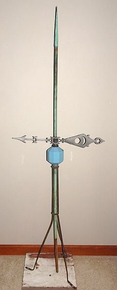 Weathervane Lightning Rod W/ Arrow & Ball