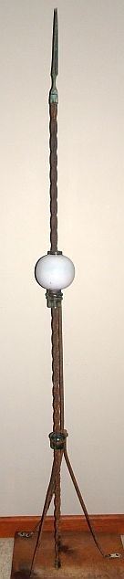 Weathervane Lightning Rod W/ Ball