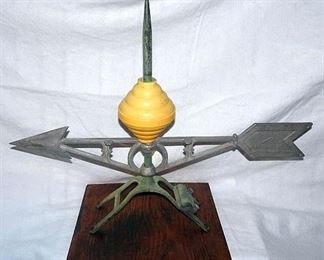 Weathervane Lightning Rod W/ Arrow & Ball