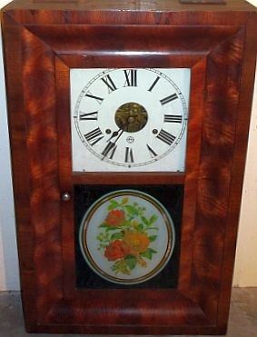OGee Weight Clock W/ Reverse Painting