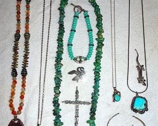 Sterling, Turquoise, Indian Jewelry