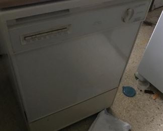 Portable dishwasher with butcher block top 