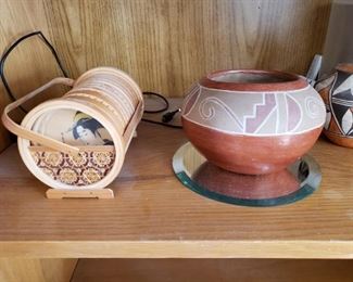 geisha coaster set and native art