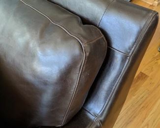 Leather like sofa.. no rips or tears but paint from a pet friendly home.