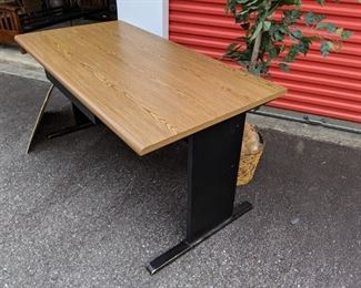 Work table for home office or workshop. 56 inches long 28in deep and 32 in high.