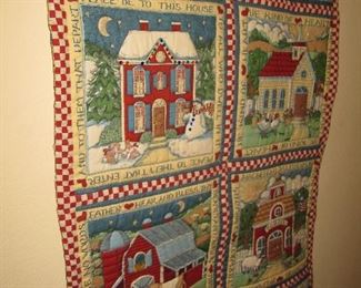 Quilted Christmas wall hanging