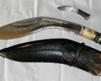 Turkish Decorative Knife w/Leather Sheath