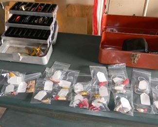 Fishing Lures (Pfleuger, Heddon, Creek Club etc.) Tackle Boxes