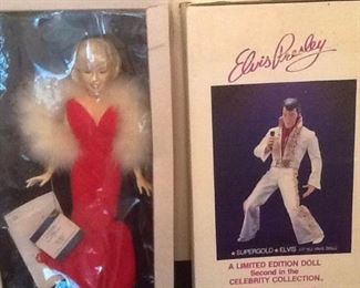 Elvis Presley Supergold and One Year Only Edition Marilyn World Doll