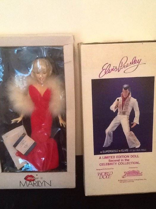 Elvis Presley Supergold and One Year Only Edition Marilyn World Doll