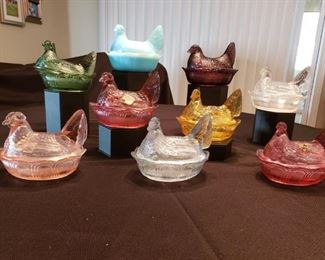 Fenton Hens in Basket Collection