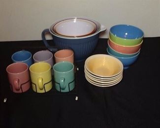 Multi Colored Dish Set