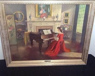 Sonata Print by M Ditlef Signed