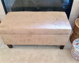 Upholstered Storage Ottoman