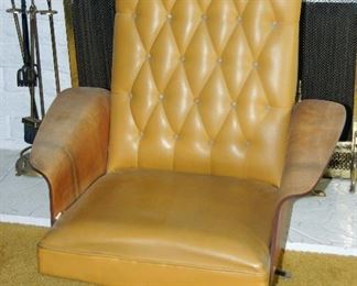 Swivel Chair, Bent Wood Arms