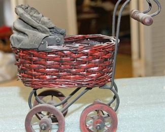 Doll Baby Carriage, 7 inch