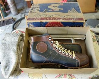Nickle Plate Hockey Skates, Vintage