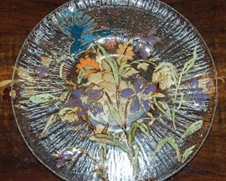 Hand-painted Glass Plate