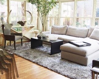 Gorgeous Contemporary Sofa, Rugs, Coffee Tables and more