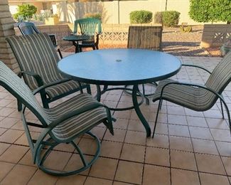 Patio table and 4 chairs