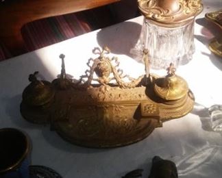 FRENCH NAPOLEON PERIOD INKSTAND - HONEYBEES