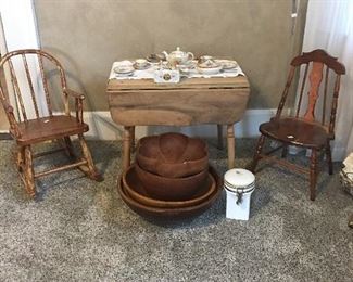 Children's Chairs and Childs Table