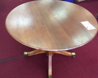 Antique tilt-top table, solid wood - so versatile! (view 1)