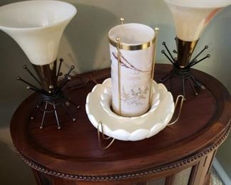 Sputnik Table Lamps and Another MCM Lamp