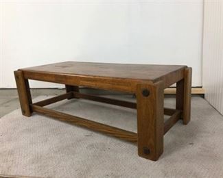 Wood coffee table