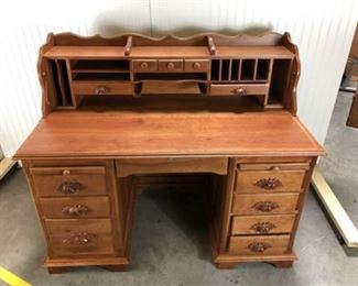 hardwood desk