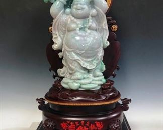 JD905 Jadeite Standing Buddha.