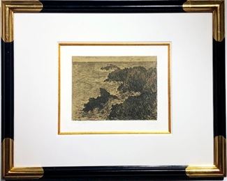 Lot 951 Claude Monet Original Lithograph  La Cote