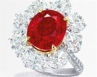 LOT688 PIGEON BLOOD RUBY RING  GIA