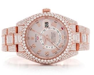 Lot 688 Rolex Skydweller Full Diamond