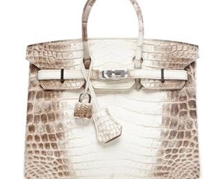 LOT 674 HermesHimalayanCrocodileBirkin