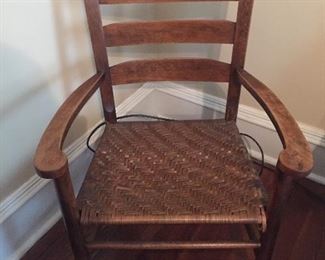 Vintage Cane Bottom Arm Chair