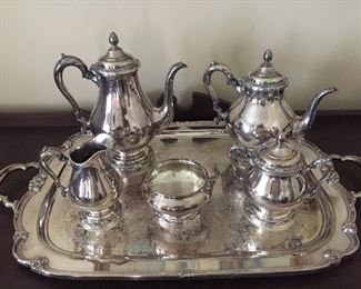 Silver Plated Tea Service by Rogers Bros. (Remembrance)
