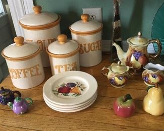 Ceramic Kitchen Canister Set/ Fruit Kitchenwares