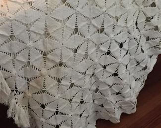 Vintage Hand Crotched Coverlet