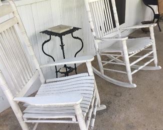 Cracker Barrel White Rockers (2)
