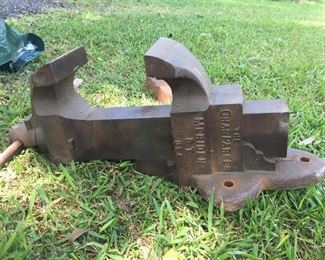 Vintage Cast Iron Bench Vice (The Chas Parker)