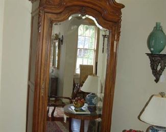 French mirrored armoire
