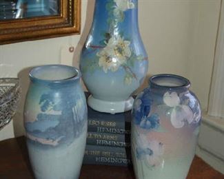 Weller and Rookwood pottery