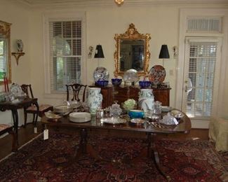 View of the dining room