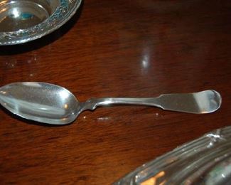 Coin silver spoon