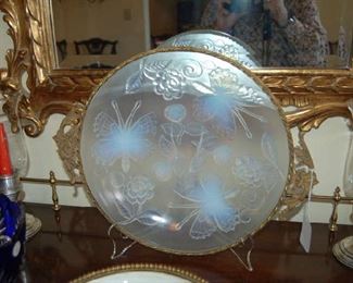 Gilt and glass platter