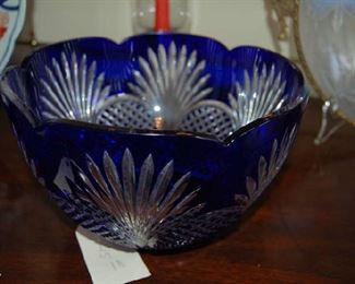 Bohemian glass bowl